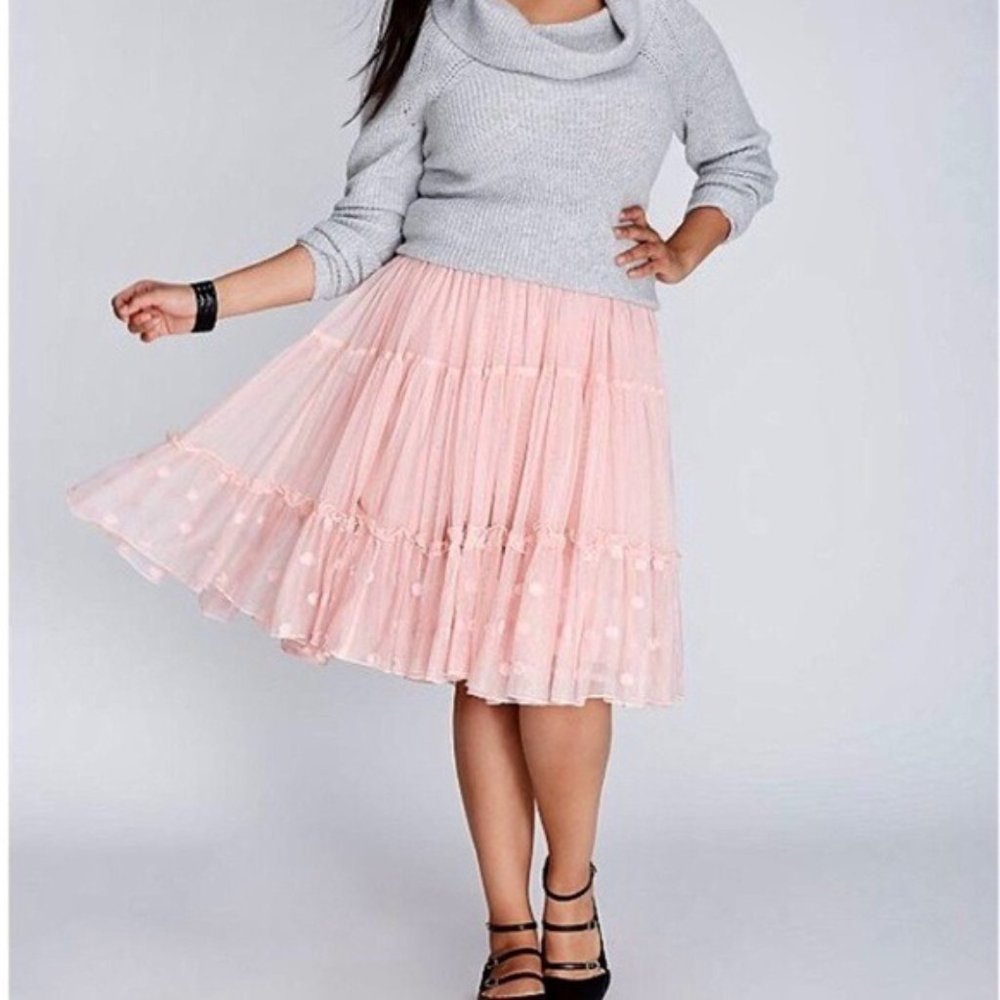 Lane Bryant Pink Petticoat Skirt NWT 22/24